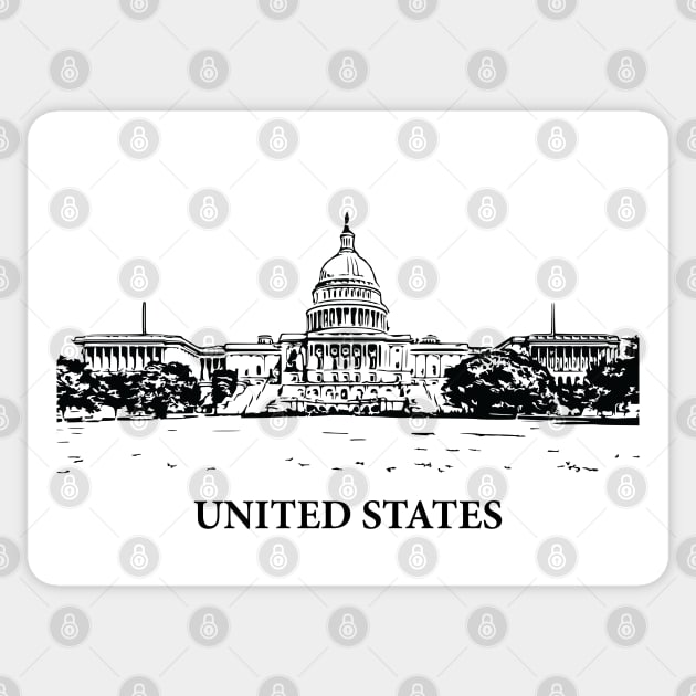 United States Sticker by Lakeric